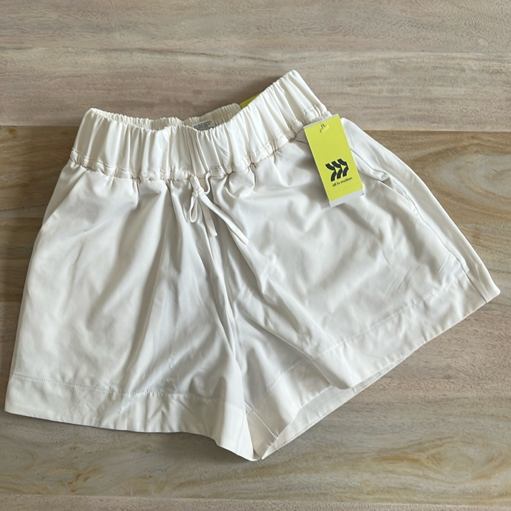 All in Motion white Target Shorts